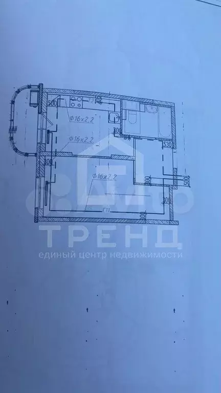 1-к. квартира, 34,7 м, 3/13 эт. - Фото 0