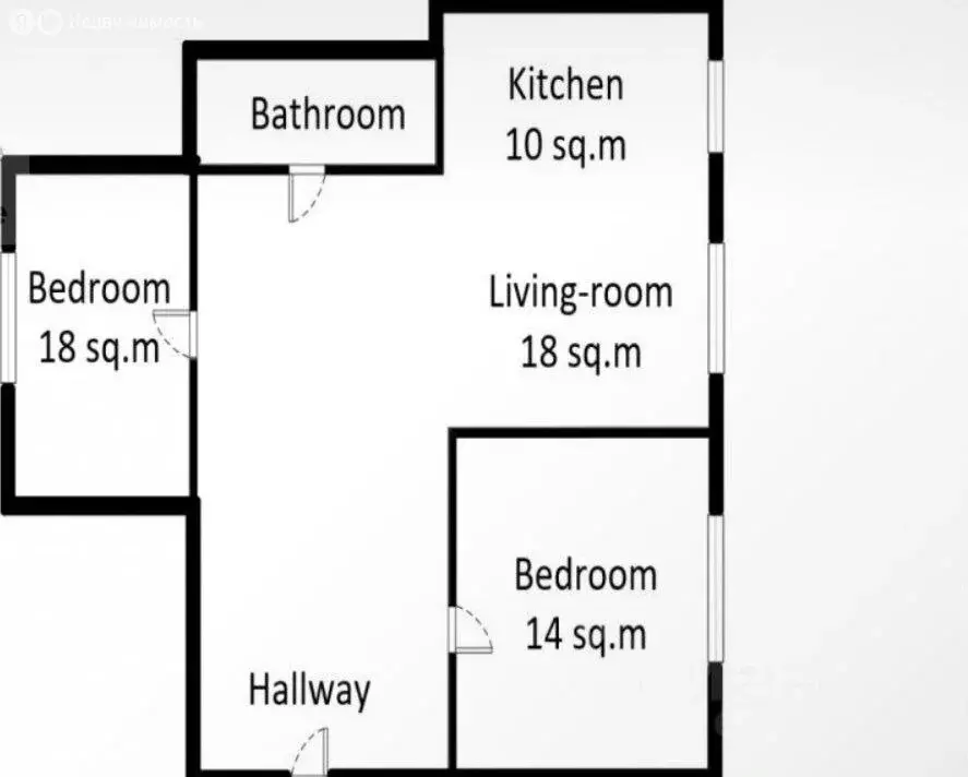 3-комнатная квартира: Москва, Васильевская улица, 9 (70 м) - Фото 1