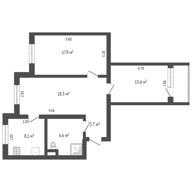 3-к кв. Ямало-Ненецкий АО, Новый Уренгой Советский мкр, 7/1 (66.8 м) - Фото 1