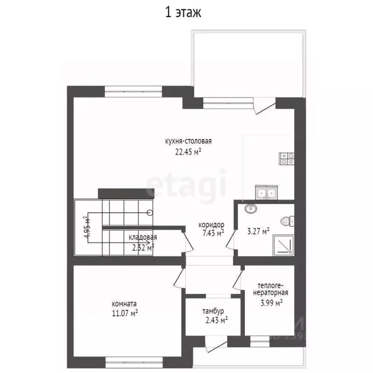 Таунхаус в Тюменская область, Тюменский район, с. Ембаево  (110 м) - Фото 1