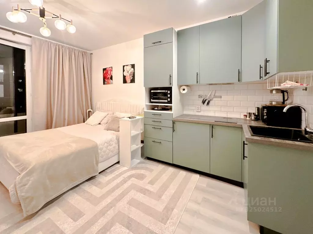 Студия Санкт-Петербург Уральская ул., 21к2 (28.0 м) - Фото 2