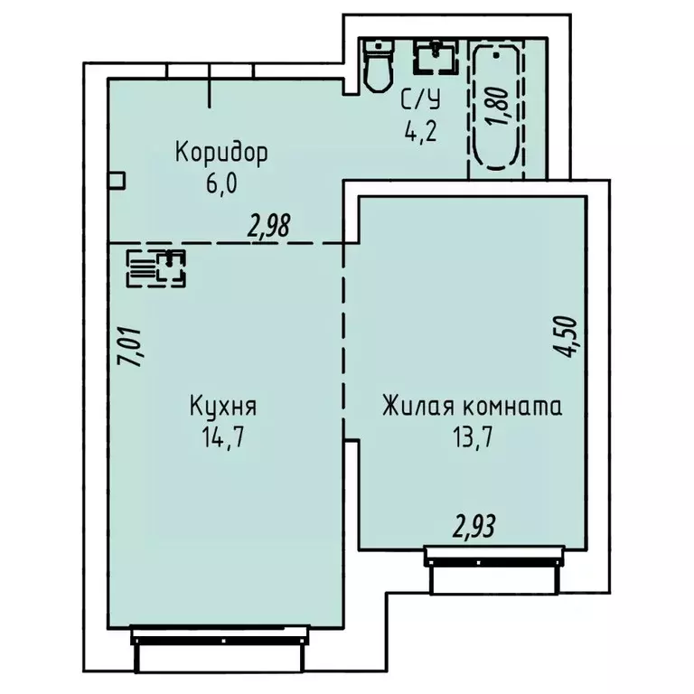 1-к кв. Иркутская область, Иркутск Култукская ул., 16 (38.6 м) - Фото 0