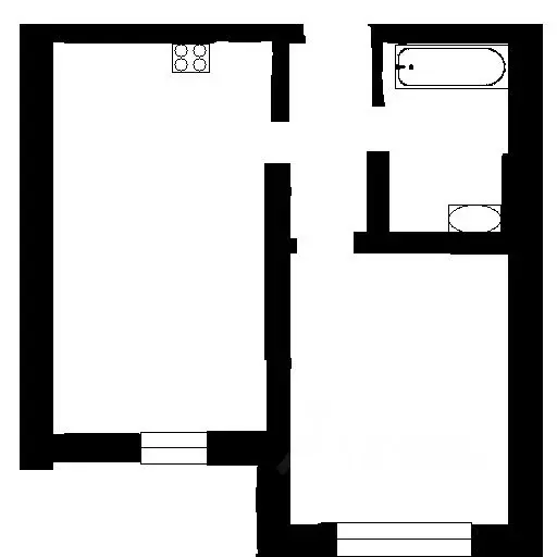 1-к кв. Санкт-Петербург дор. Муринская, 61 (34.0 м) - Фото 1