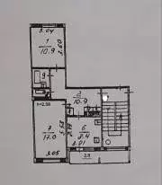 Продаётся 2-к квартира, 53 м - Фото 0