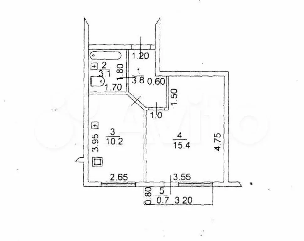 Аукцион: 1-к. квартира, 32,5 м, 1/3 эт. - Фото 0