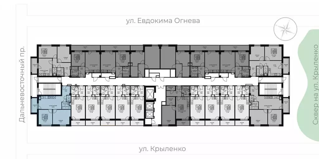 2-комнатная квартира: Санкт-Петербург, улица Крыленко, 14с3 (54.8 м) - Фото 2