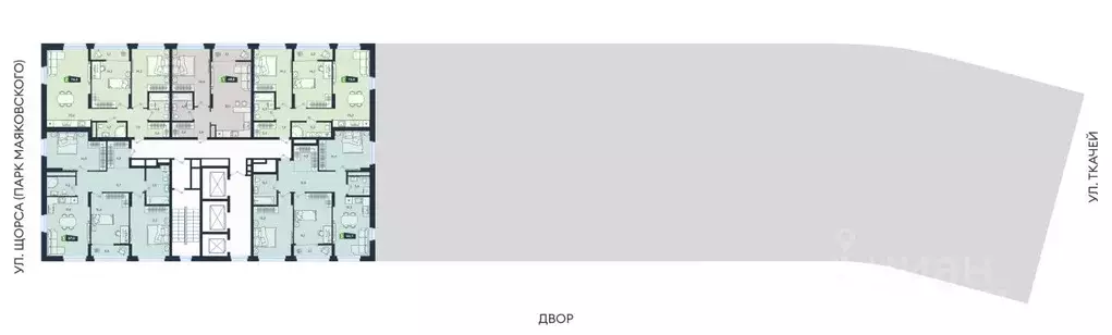 2-к кв. Свердловская область, Екатеринбург ул. Машинная, 1в/2 (74.3 м) - Фото 1