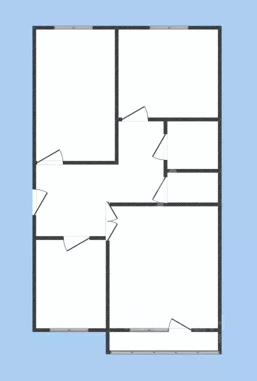 3-к кв. Белгородская область, Губкин Пролетарская ул., 10 (63.9 м) - Фото 1