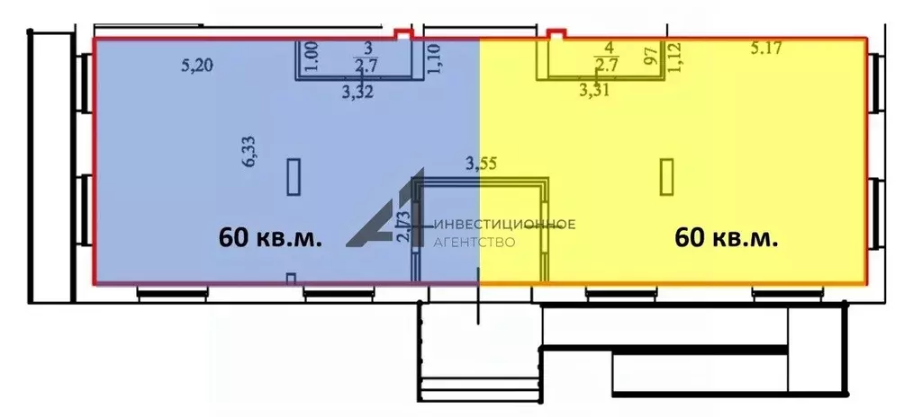 Торговая площадь в Тюменская область, Тюмень ул. Республики, 204к3 (60 ... - Фото 0