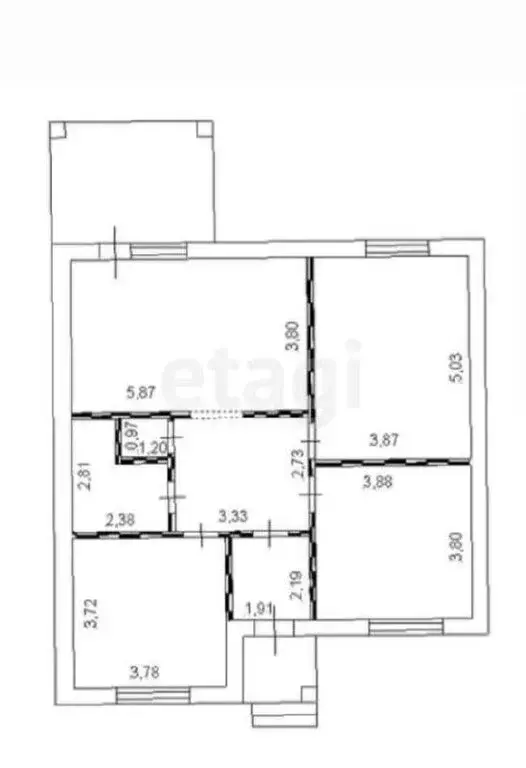 Дом в село Пушкарное, Муравская улица (110 м) - Фото 1