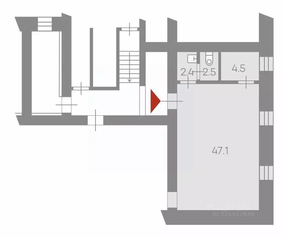 Офис в Санкт-Петербург просп. Стачек, 79 (57 м) - Фото 2