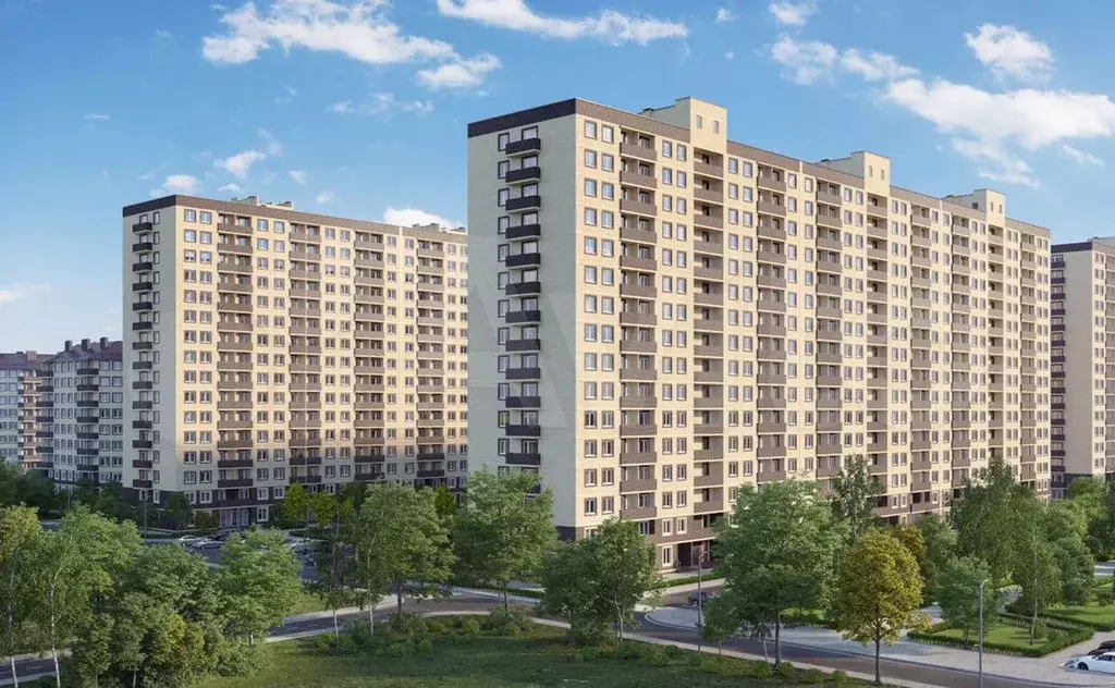 3-к. квартира, 65,1 м, 9/16 эт. - Фото 0