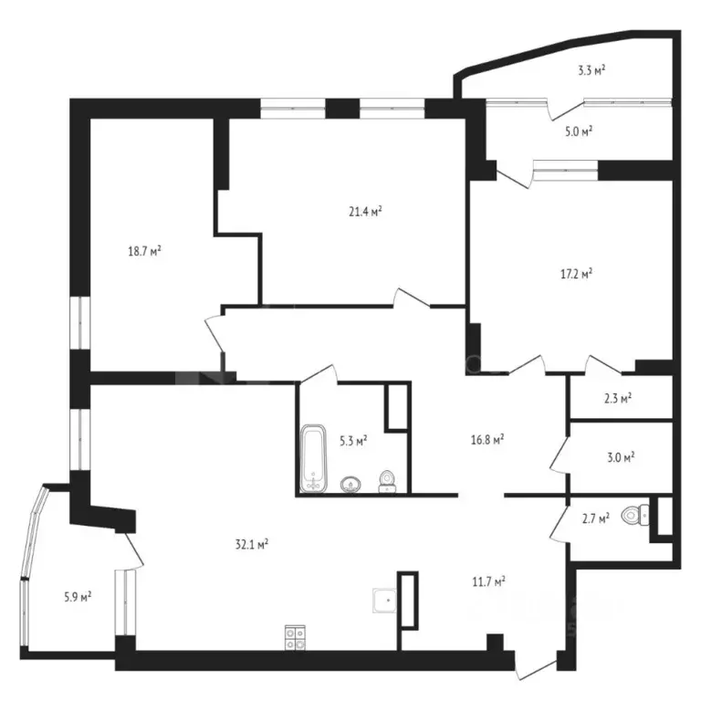 3-к кв. Тюменская область, Тюмень ул. Мельникайте, 30к4 (131.2 м) - Фото 0