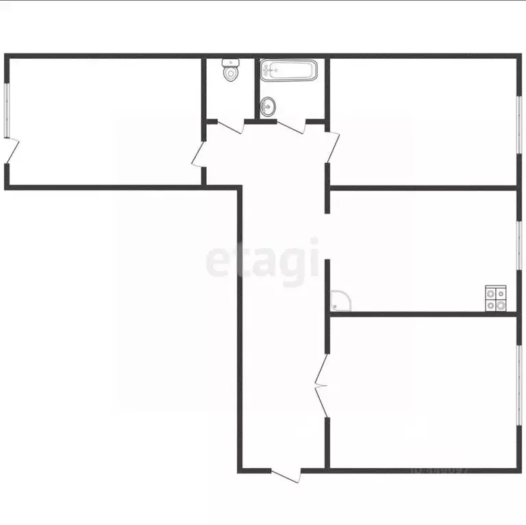 3-к кв. Смоленская область, Ярцево ул. Старозавопье, 1 (65.1 м) - Фото 1