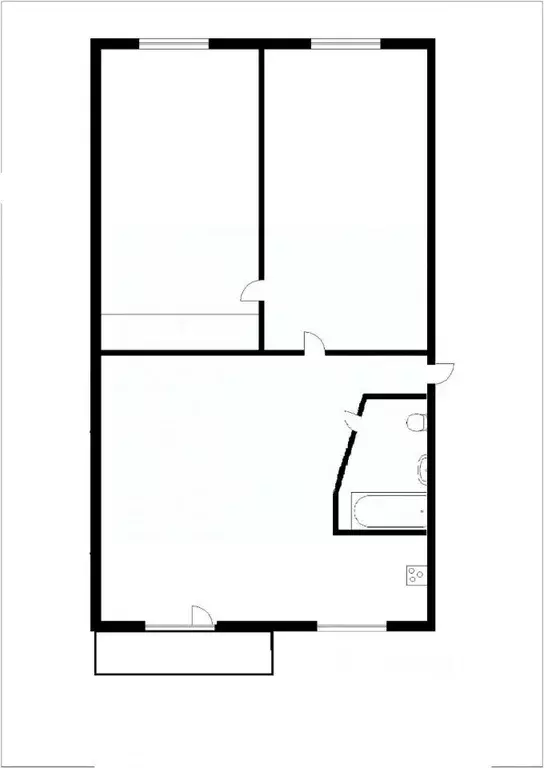 Студия Кемеровская область, Осинники Советская ул., 6 (64.0 м) - Фото 1