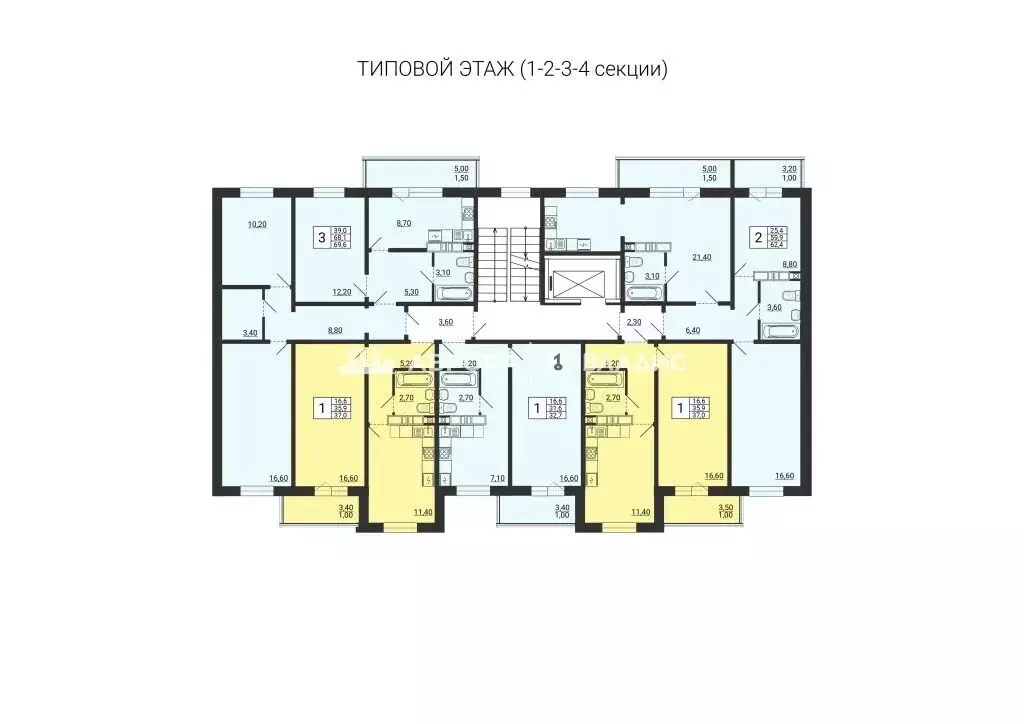3-комнатная квартира: Магнитогорск, проспект Карла Маркса, 237/4 (69.8 ... - Фото 1