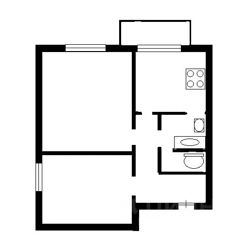 2-к кв. Москва Уссурийская ул., 11К2 (43.0 м) - Фото 1