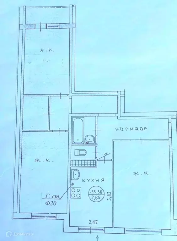 Продаётся 3-к квартира, 70.5 м - Фото 0