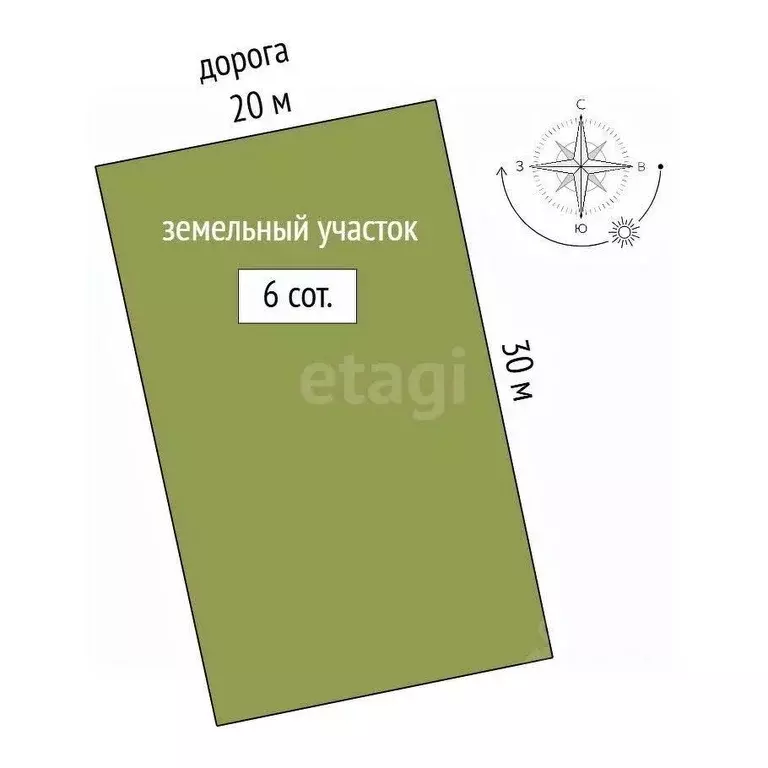 Участок в Крым, Ленинский район, с. Калиновка ул. Абденановой (6.0 ... - Фото 1