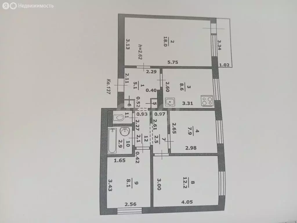 4-комнатная квартира: Алексеевка, Республиканская улица, 82 (69 м) - Фото 0