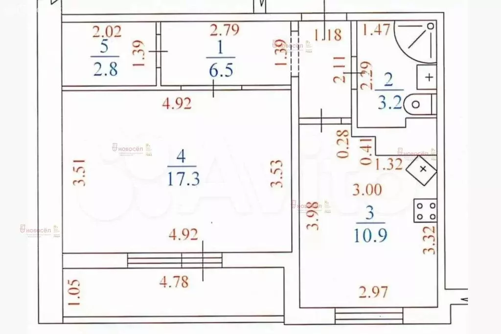 1-комнатная квартира: Берёзовский, Театральная улица, 2/4 (40.7 м) - Фото 1
