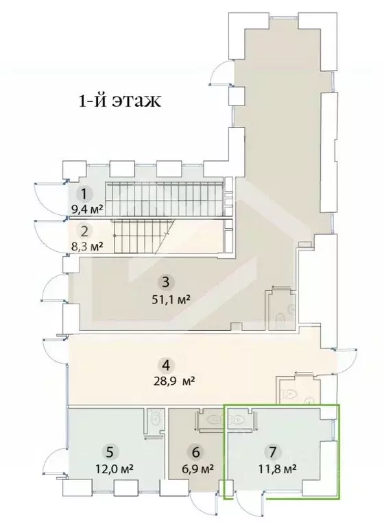 Помещение свободного назначения в Москва ул. Бахрушина, 36/14С3 (12 м) - Фото 2