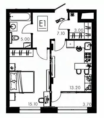 2-к кв. Курская область, Курск ул. Лысая Гора, 15 (47.1 м) - Фото 1