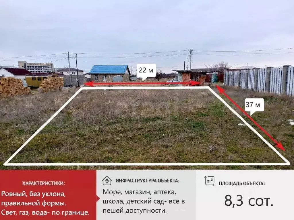 Участок в Крым, Симферопольский район, Николаевка пгт ул. Киевская ... - Фото 1