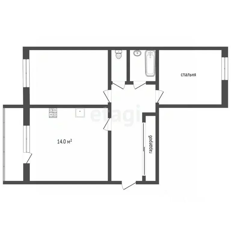 2-к кв. Орловская область, Орел ул. Андрианова, 35 (72.2 м) - Фото 1