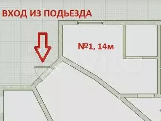 Апартаменты-студия, 14 м, 1/10 эт. - Фото 0