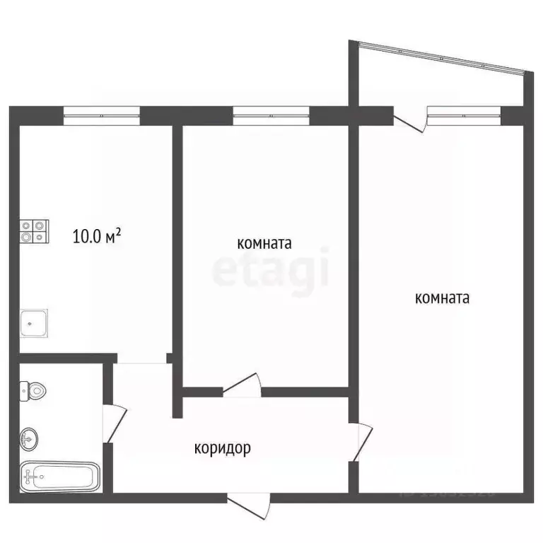 2-к кв. Владимирская область, Муром Трудовая ул., 35 (52.7 м) - Фото 2