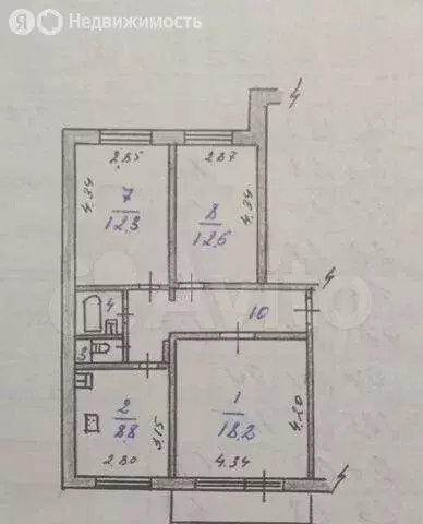 3-комнатная квартира: Усть-Илимск, проспект Дружбы Народов, 54 (66 м) - Фото 1