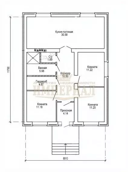 Дом в Марий Эл, Медведевский район, Знаменское с/пос, пос. Знаменский ... - Фото 2