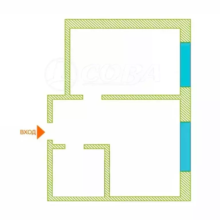 1-комнатная квартира: Тюмень, улица Республики, 204к11 (34.8 м) - Фото 1