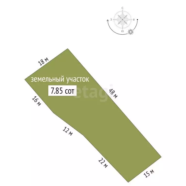 Участок в Бердск, СНТ Луговое (7.9 м) - Фото 0