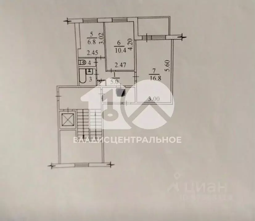 2-к кв. Новосибирская область, Новосибирск Ипподромская ул., 31 (43.0 ... - Фото 2