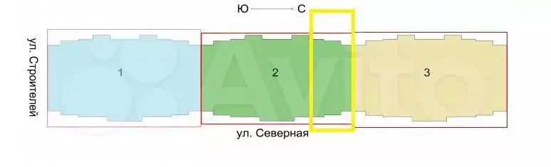 3-к. квартира, 83,3 м, 2/9 эт. - Фото 1