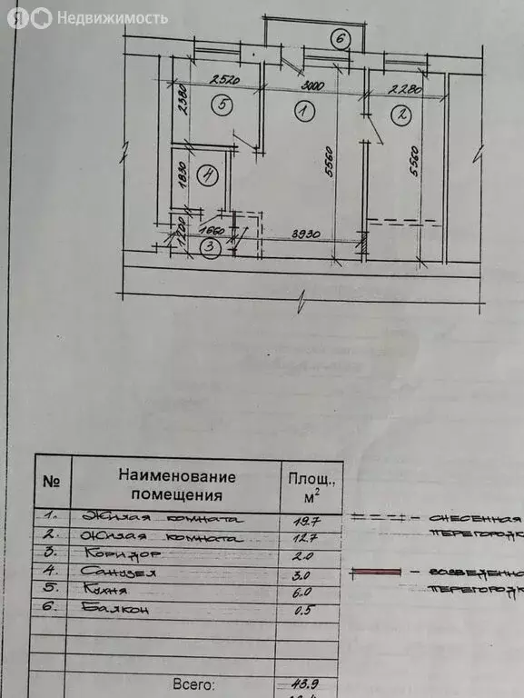 2-комнатная квартира: Воронеж, улица Героев Сибиряков, 23 (43.4 м) - Фото 0