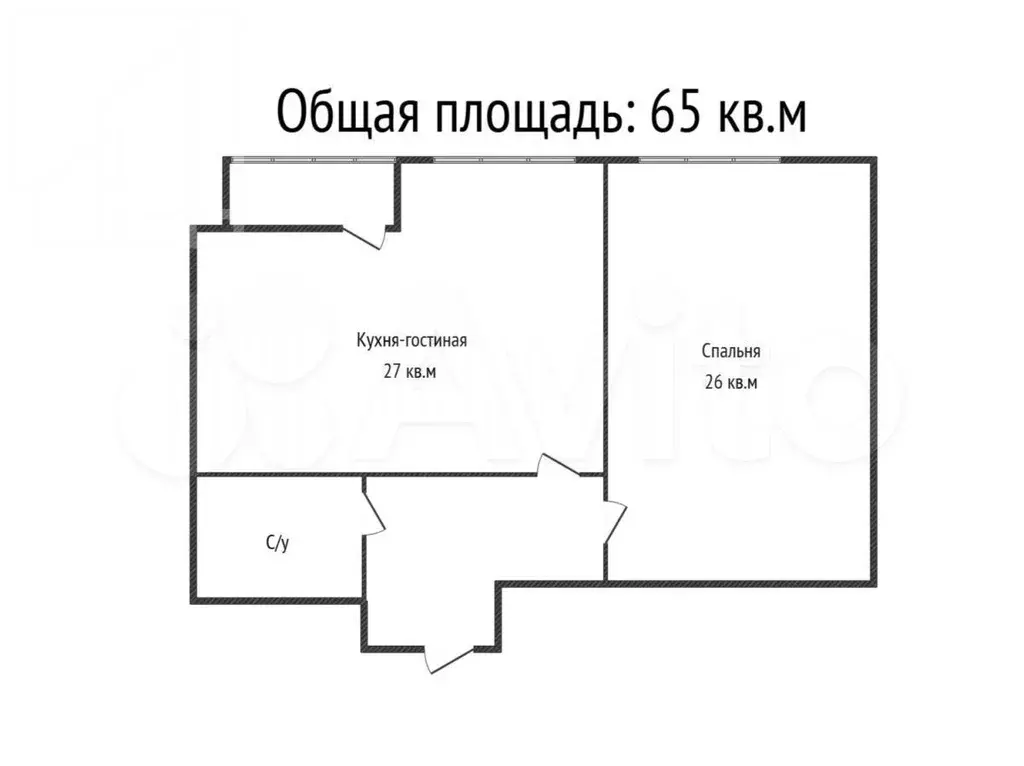 2-к. квартира, 65 м, 13/19 эт. - Фото 0
