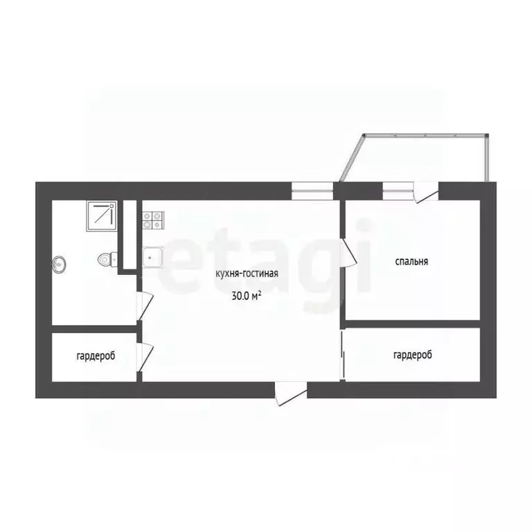 2-к кв. Тюменская область, Тюмень ул. Циолковского, 20А (62.6 м) - Фото 1