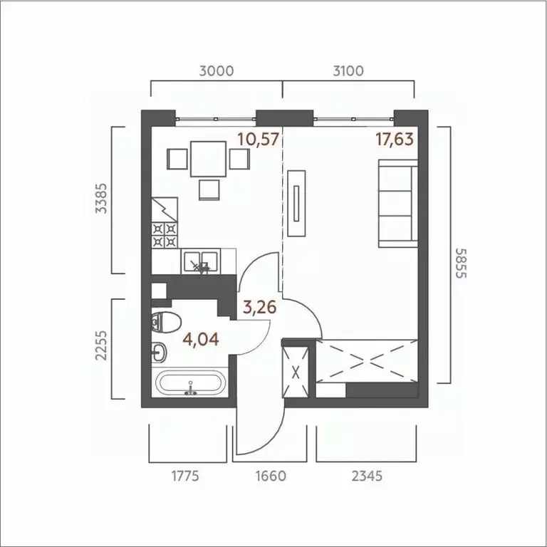1-к кв. Иркутская область, Иркутск ул. 6-я Советская, 2 (35.5 м) - Фото 0