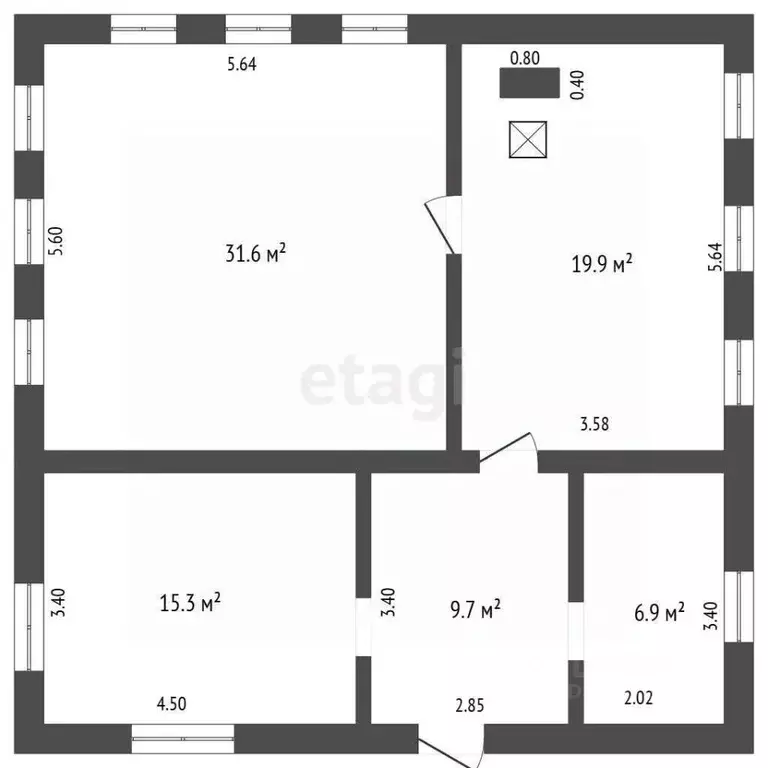 Дом в Башкортостан, Ишимбайский район, Ишеевский сельсовет, д. ... - Фото 1