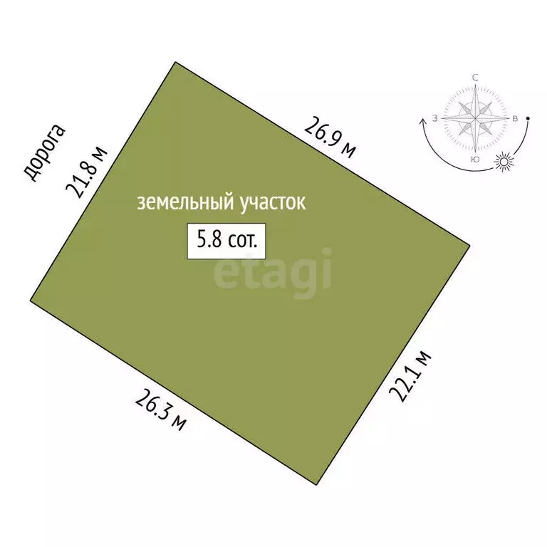 Участок в Тюмень, ДНТСН Зелёный Бор (6 м) - Фото 1