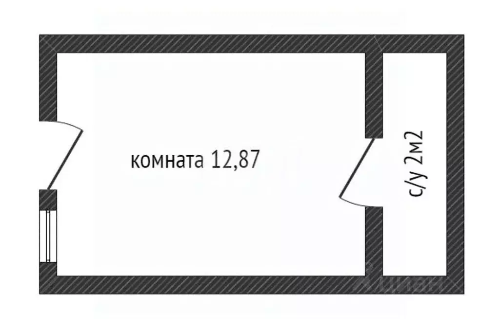 Студия Краснодарский край, Геленджик ул. Гоголя, 11А (13.7 м) - Фото 2