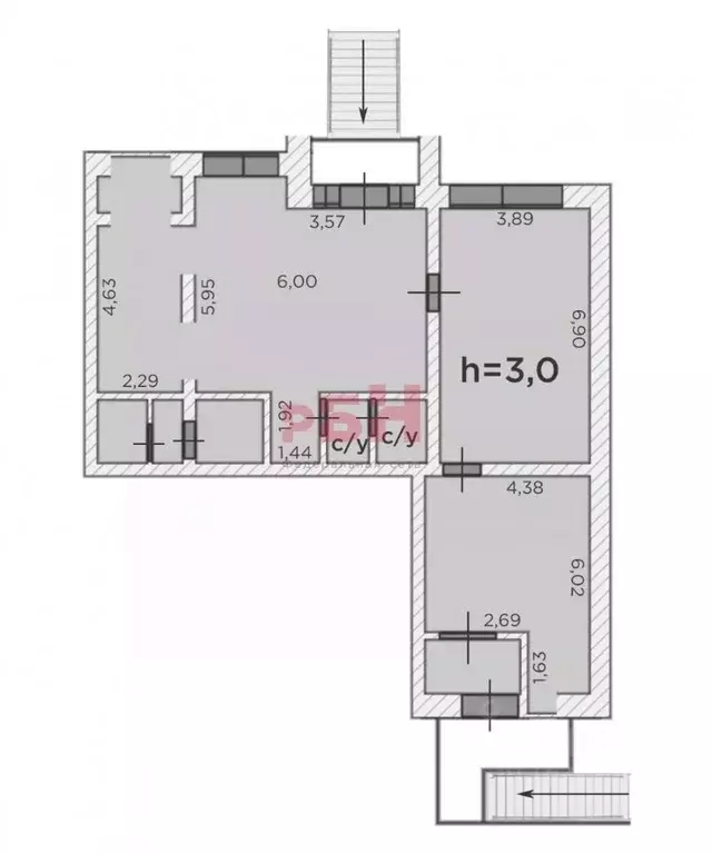 Офис в Тюменская область, Тюмень ул. Куйбышева, 25 (104 м) - Фото 1