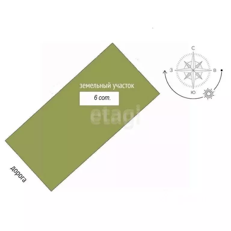 Участок в Крым, Сакский район, Штормовское с/пос, с. Приветное  (6.0 ... - Фото 2