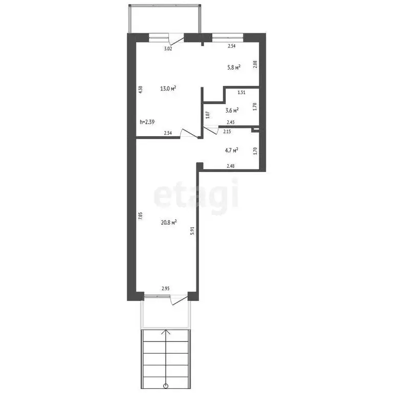 Помещение свободного назначения (48 м) - Фото 1
