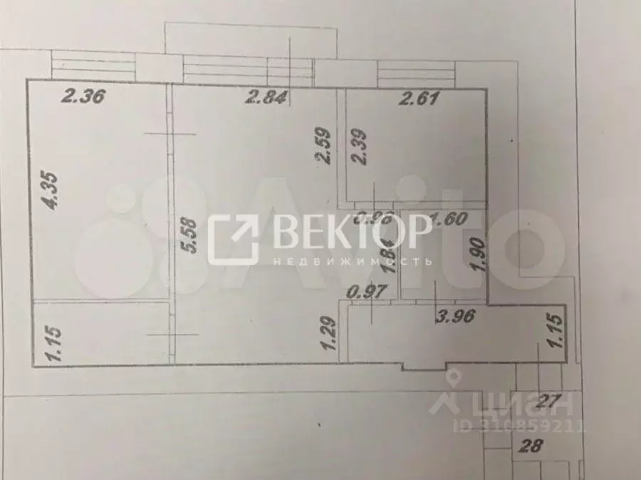 2-к кв. Ивановская область, Тейково ул. Новоженова, 18 (44.0 м) - Фото 0