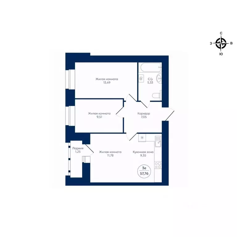 3-к кв. Кировская область, Киров ул. Дерендяева, 70 (57.76 м) - Фото 0