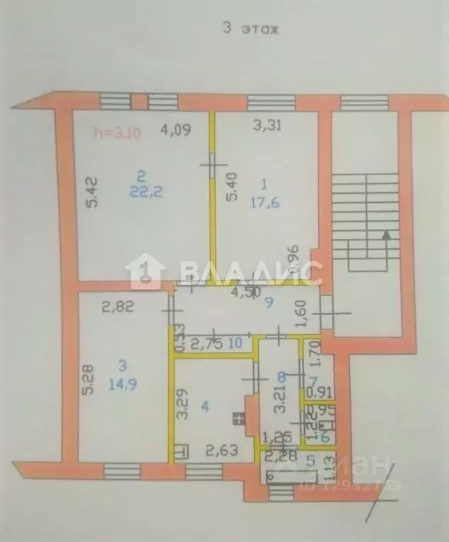 3-к кв. Пензенская область, Пенза ул. Кирова, 6-8 (80.8 м) - Фото 2